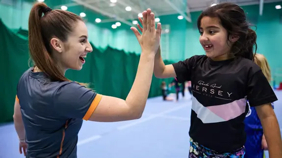 Leisure High Five With Child