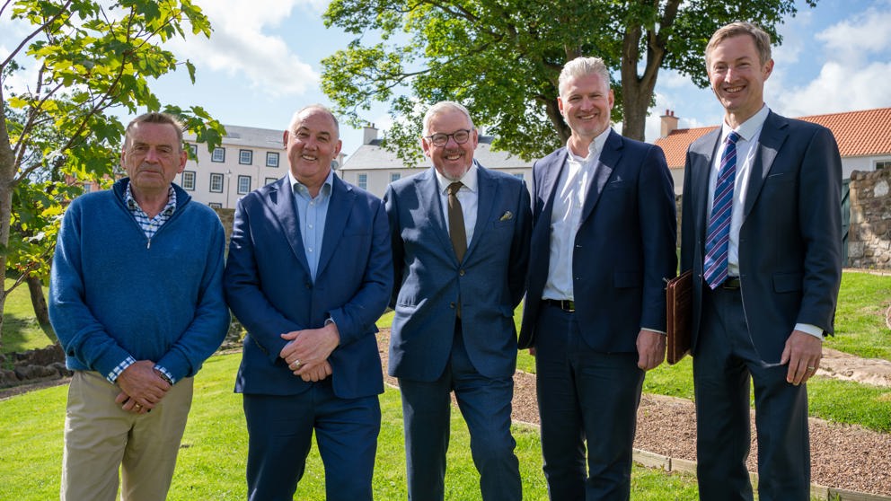 Longniddry Visit June 24 L R Martin Andrews, Paul Mclennan, Colin Jack, Fraser Lynes, Edward Taylor