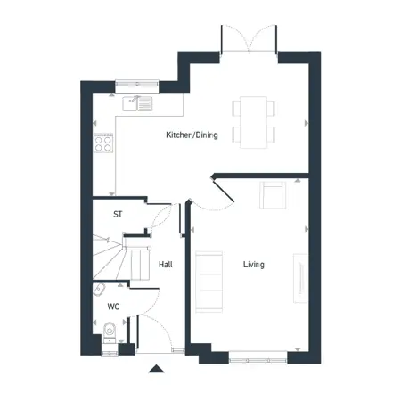 05687 02 Webp Floor Plan Seaton Meadows The Amber GF